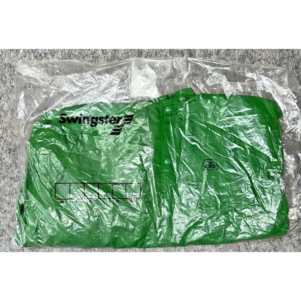 Pioneer Seed Jacket Mens Large Green Button‎ Up Bomber 80s USA Swingster (27-18)